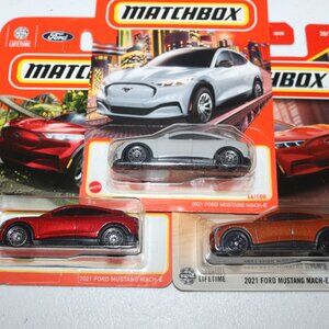 Matchbox lot of 3 Ford Mach-E